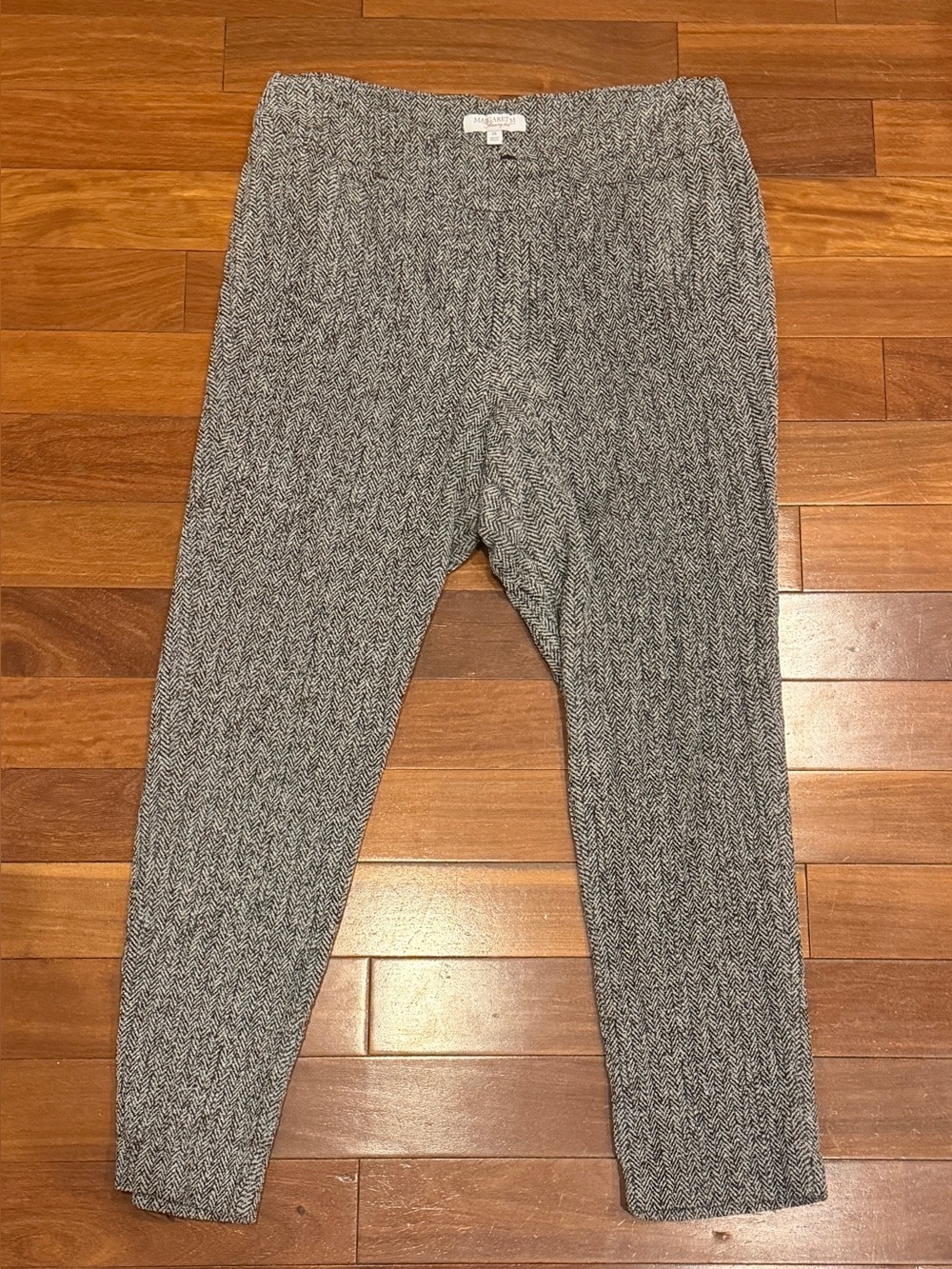 Margaret M Herringbone Chevron Slimming Pull-On Pants 2X